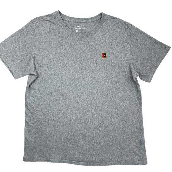 Nike Challenge Court Tennis Swoosh Box Logo Andre Agassi Men’s t-shirt size L - Picture 1 of 12